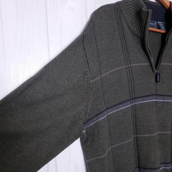 Oscar De La Renta Cotton Blend Knit Zip Sweater - Picture 11 of 13